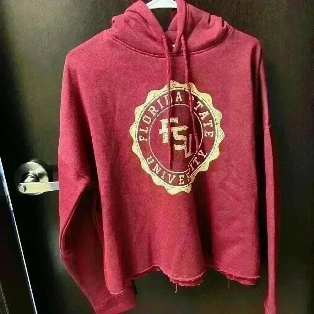 FSU cropped hoodie NWT kids large